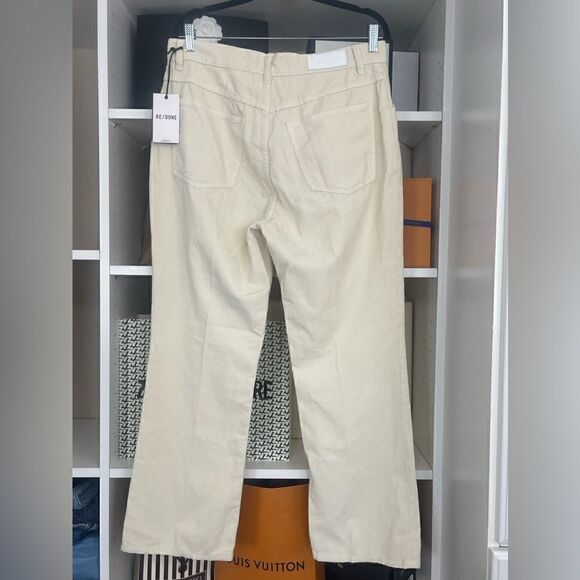 NWT RE/DONE 70s pocket loose flare in vintage ivory. 31 - Picture 4 of 13